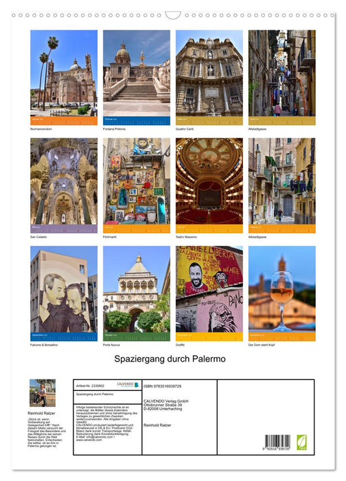 Spaziergang durch Palermo (CALVENDO Wandkalender 2027)