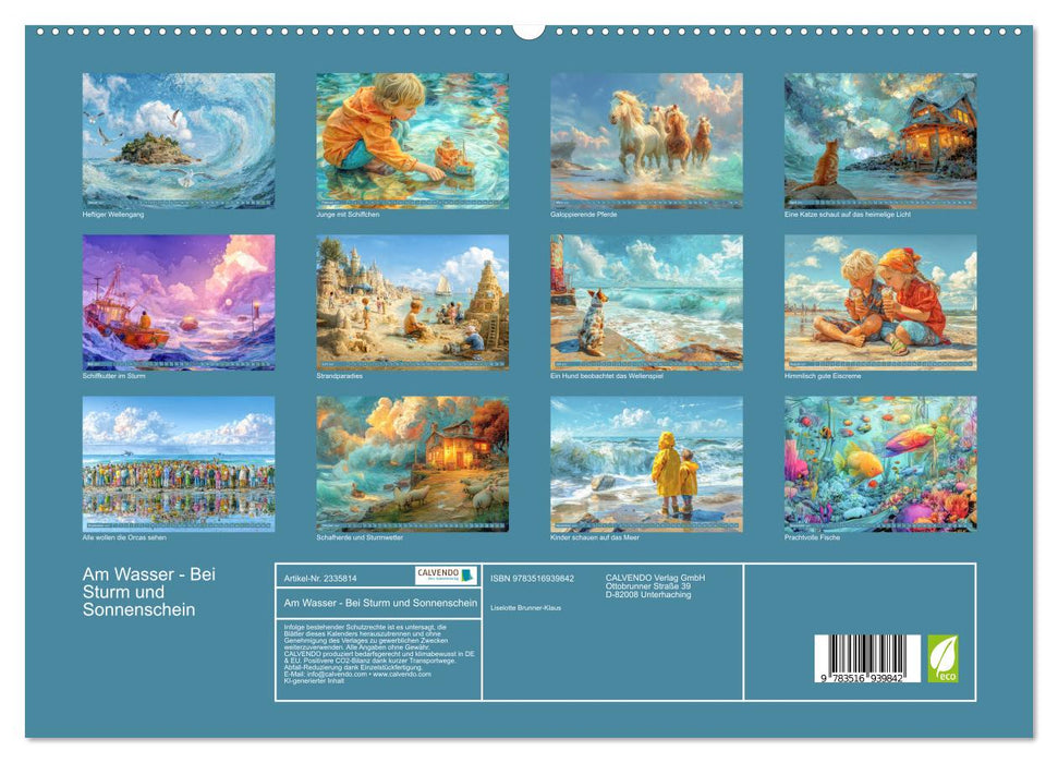 Am Wasser - Bei Sturm und Sonnenschein (CALVENDO Premium Wandkalender 2027)