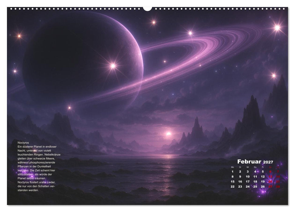Phantastische Planeten (CALVENDO Premium Wandkalender 2027)