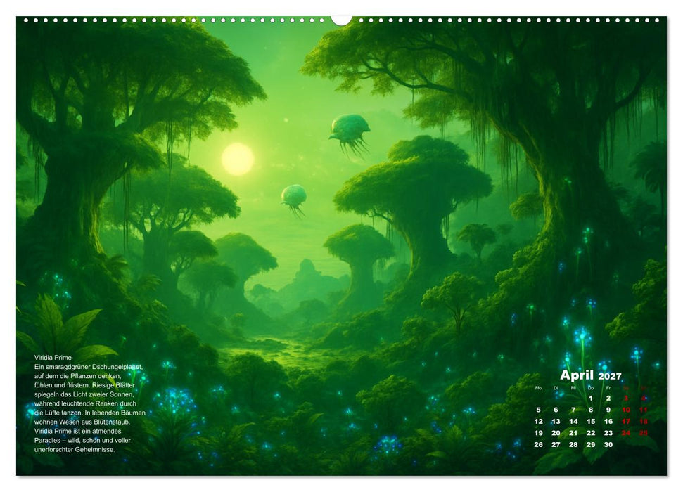 Phantastische Planeten (CALVENDO Premium Wandkalender 2027)