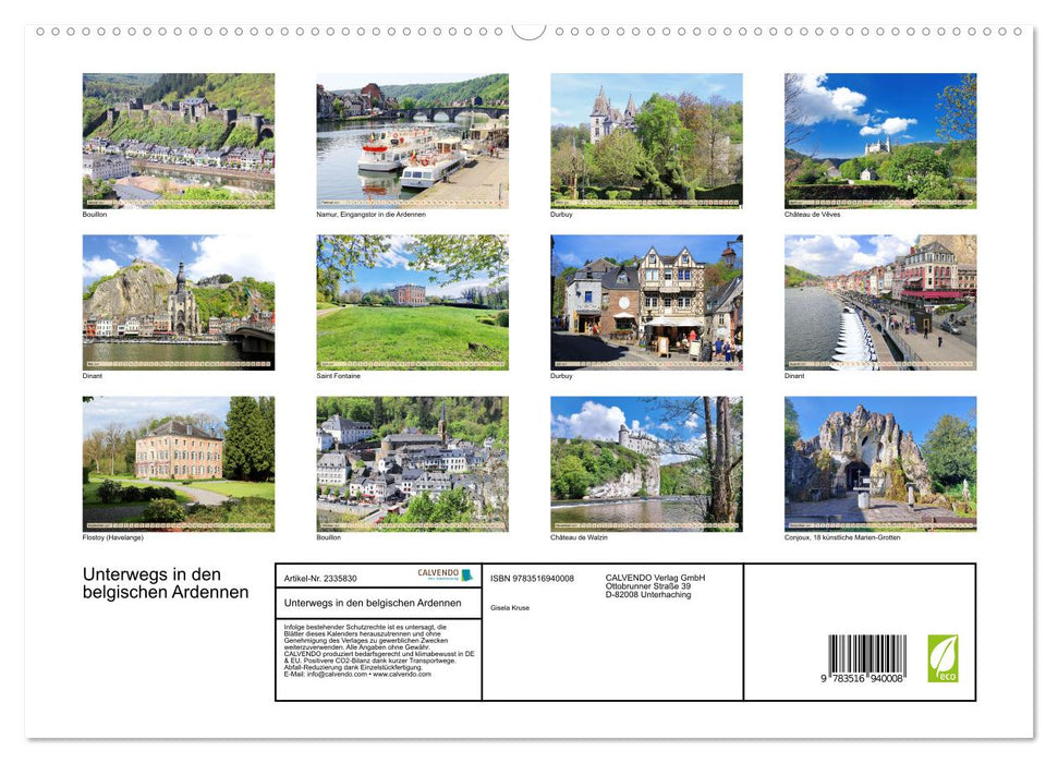 Unterwegs in den belgischen Ardennen (CALVENDO Premium Wandkalender 2027)