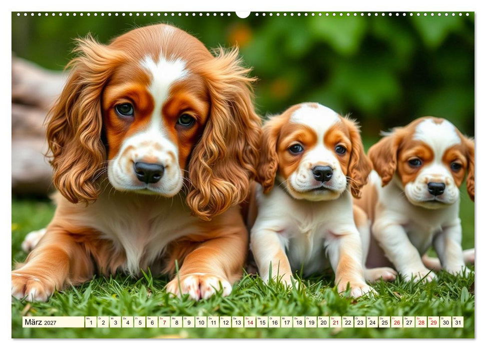 American Cocker Spaniel (CALVENDO Premium Wandkalender 2027)