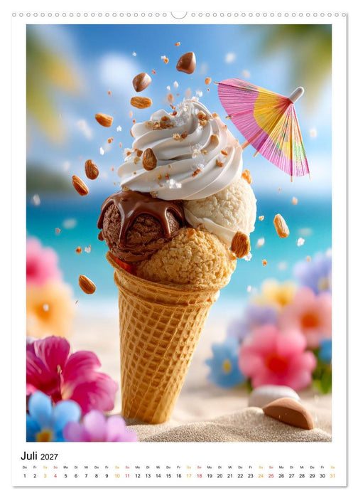 Lecker Eis (CALVENDO Premium Wandkalender 2027)