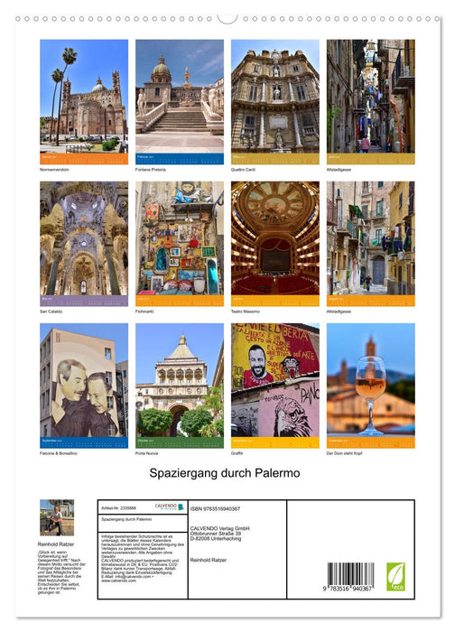 Spaziergang durch Palermo (CALVENDO Premium Wandkalender 2027)