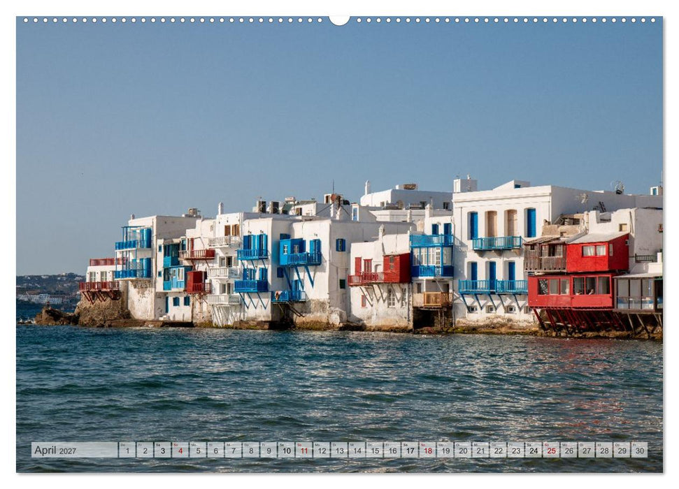 Mykonos - Natur, Meer und weiße Wände (CALVENDO Premium Wandkalender 2027)