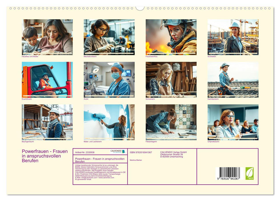 Powerfrauen - Frauen in anspruchsvollen Berufen (CALVENDO Premium Wandkalender 2027)