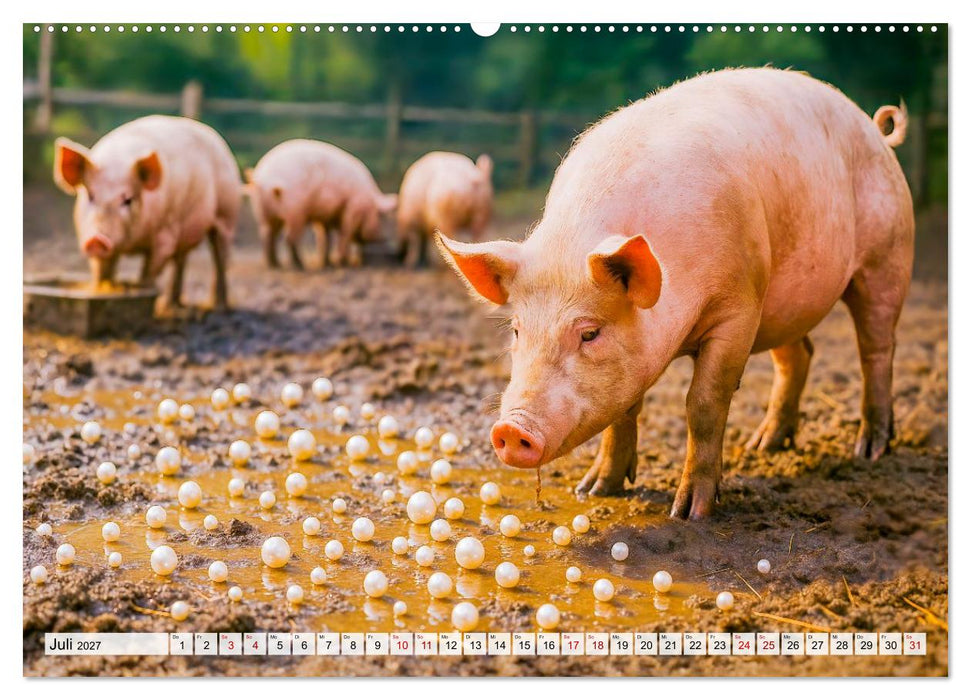 Tierische Redewendungen - Ein Kalender voller Sprüche und Sprachbilder (CALVENDO Premium Wandkalender 2027)