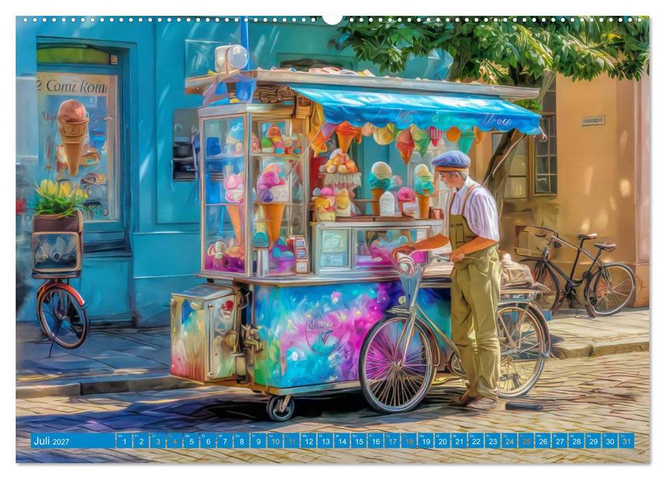 Bunte Stadt - Einzigartige Bewohner (CALVENDO Premium Wandkalender 2027)