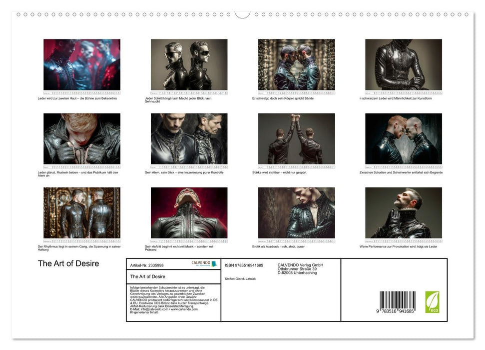 The Art of Desire (CALVENDO Premium Wandkalender 2027)