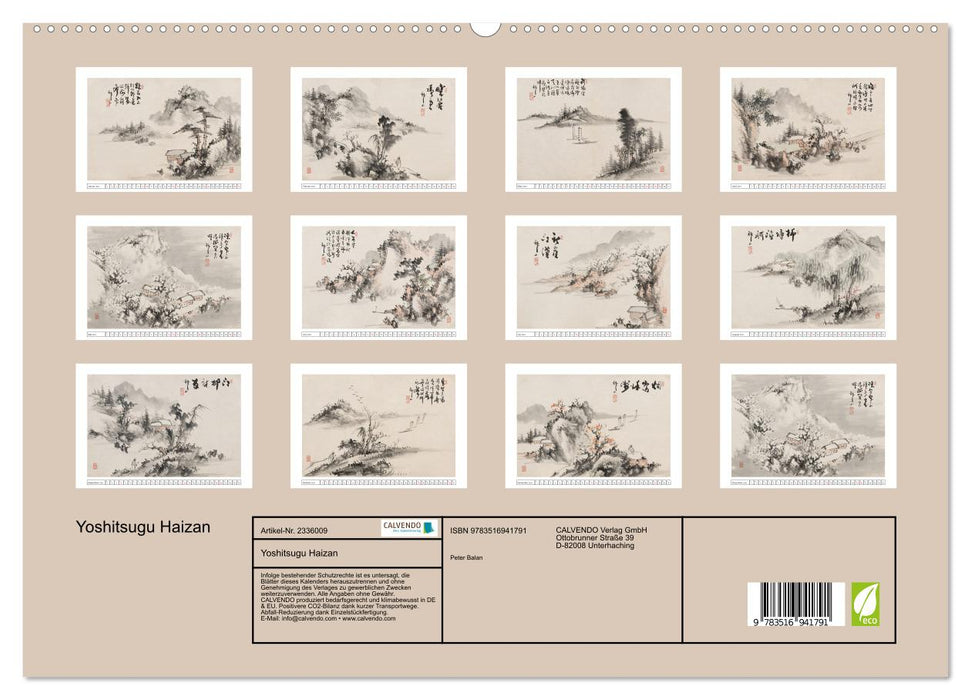 Yoshitsugu Haizan (CALVENDO Premium Wandkalender 2027)