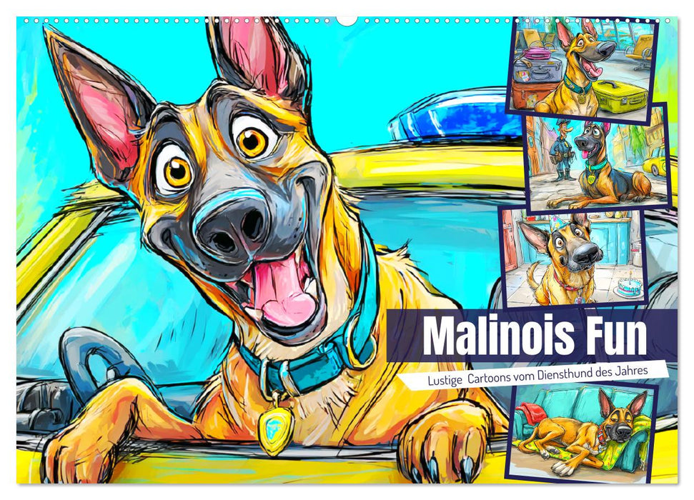 Malinois Fun. Lustige Cartoons vom Diensthund des Jahres! (CALVENDO Wandkalender 2027)