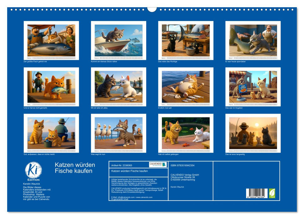 Katzen würden Fische kaufen (CALVENDO Wandkalender 2027)