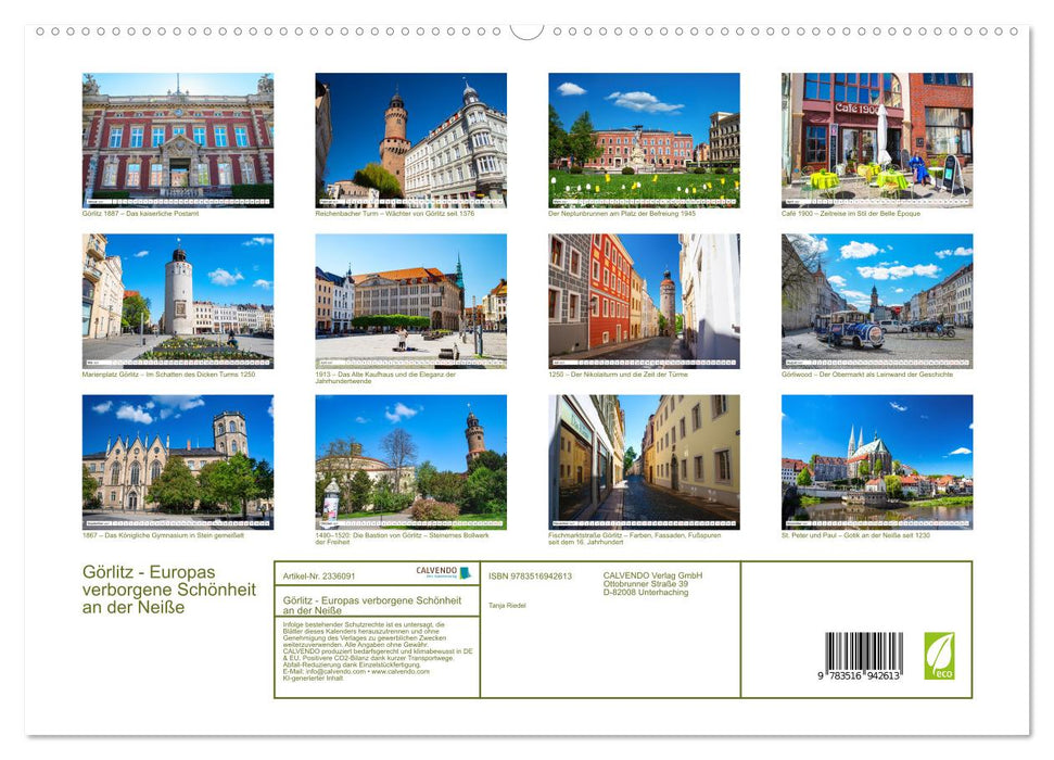 Görlitz - Europas verborgene Schönheit an der Neiße (CALVENDO Premium Wandkalender 2027)