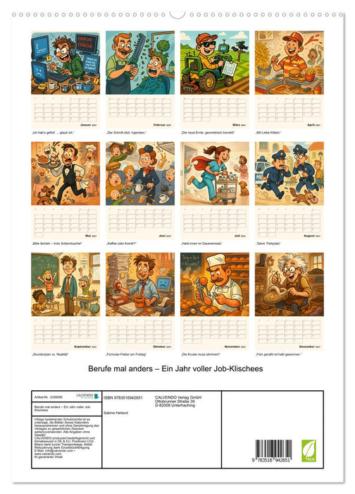 Berufe mal anders – Ein Jahr voller Job-Klischees (CALVENDO Premium Wandkalender 2027)
