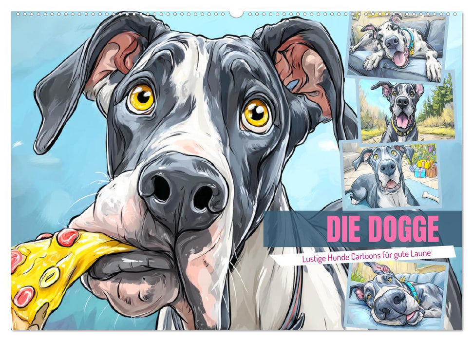 Die Dogge. Lustige Hunde Cartoons für gute Laune (CALVENDO Wandkalender 2027)