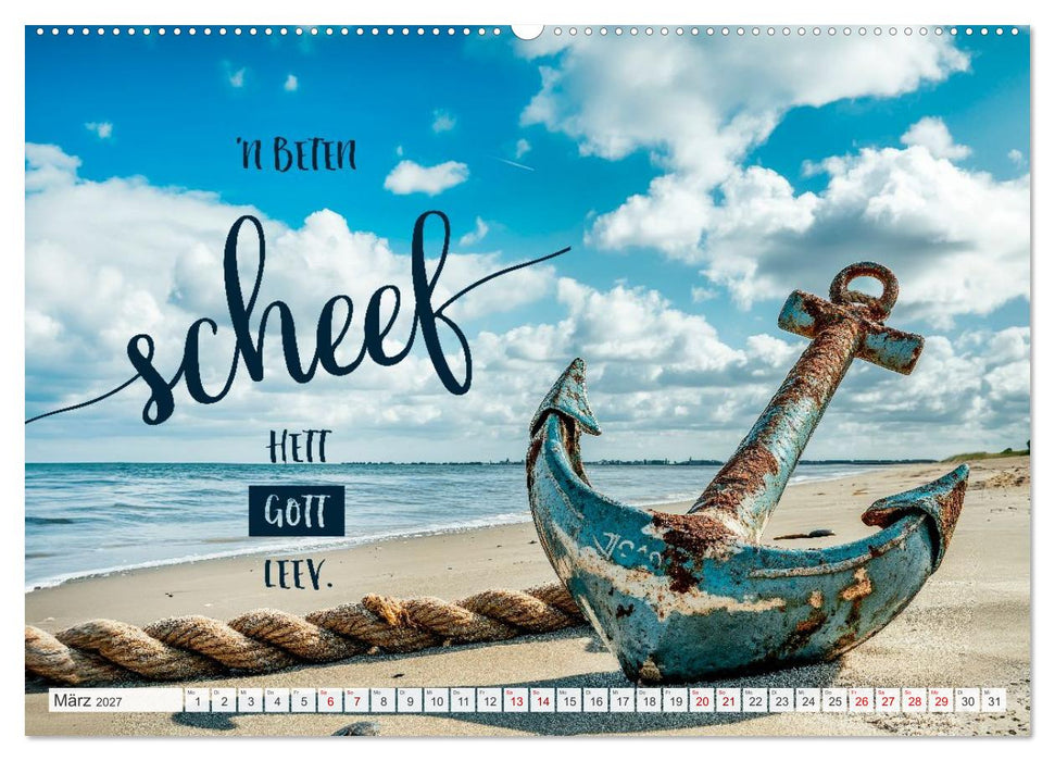 Meerblick und Plattschnack (CALVENDO Premium Wandkalender 2027)