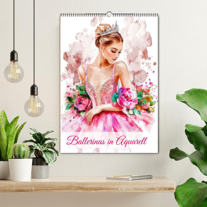 Ballerinas in Aquarell (CALVENDO Wandkalender 2027)