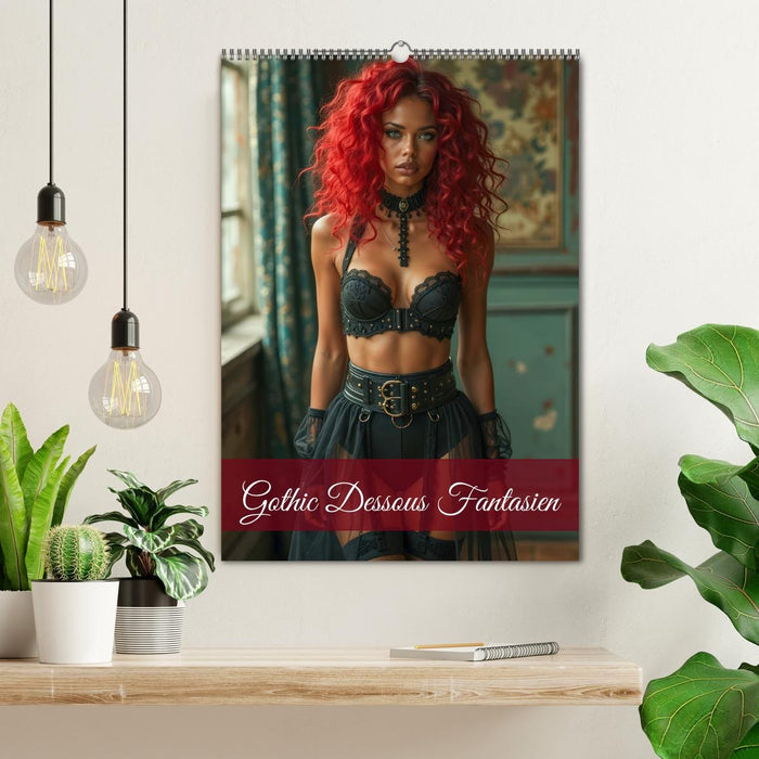 Gothic Dessous Fantasien (CALVENDO Wandkalender 2027)