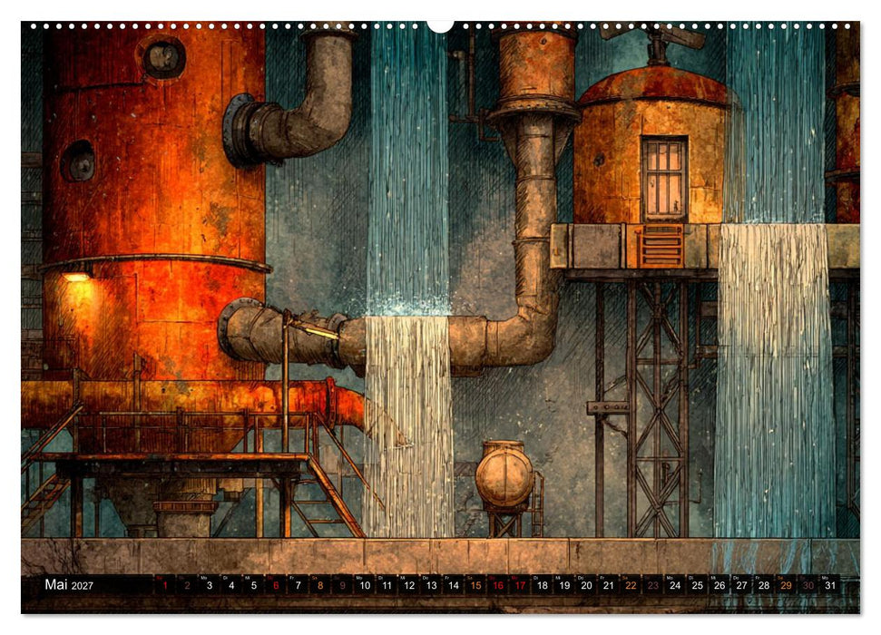 Die faszinierende Welt der industriellen Ästhetik (CALVENDO Wandkalender 2027)