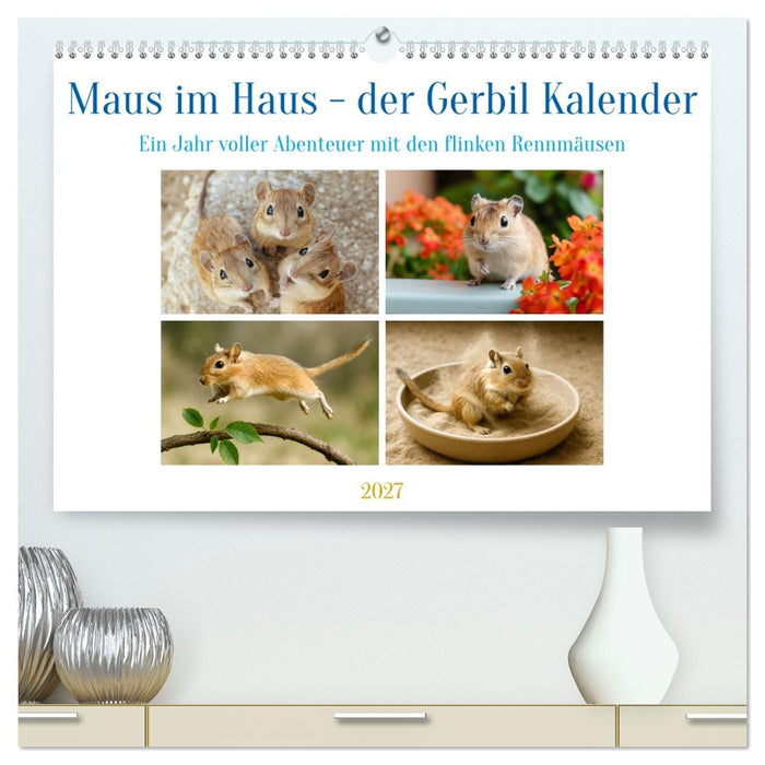 Maus im Haus - der Gerbil Kalender (CALVENDO Premium Wandkalender 2027)