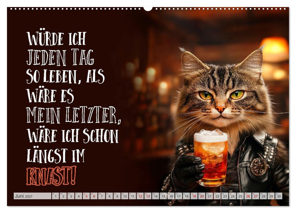 Schnurrige Glückwünsche - Sprüche zum Älterwerden (CALVENDO Wandkalender 2027)