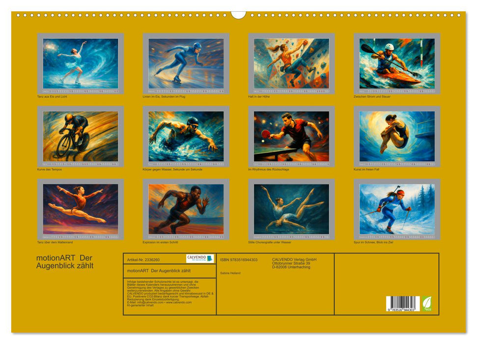 motionART Der Augenblick zählt (CALVENDO Wandkalender 2027)