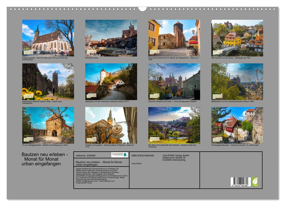 Bautzen neu erleben - Monat für Monat urban eingefangen (CALVENDO Wandkalender 2027)