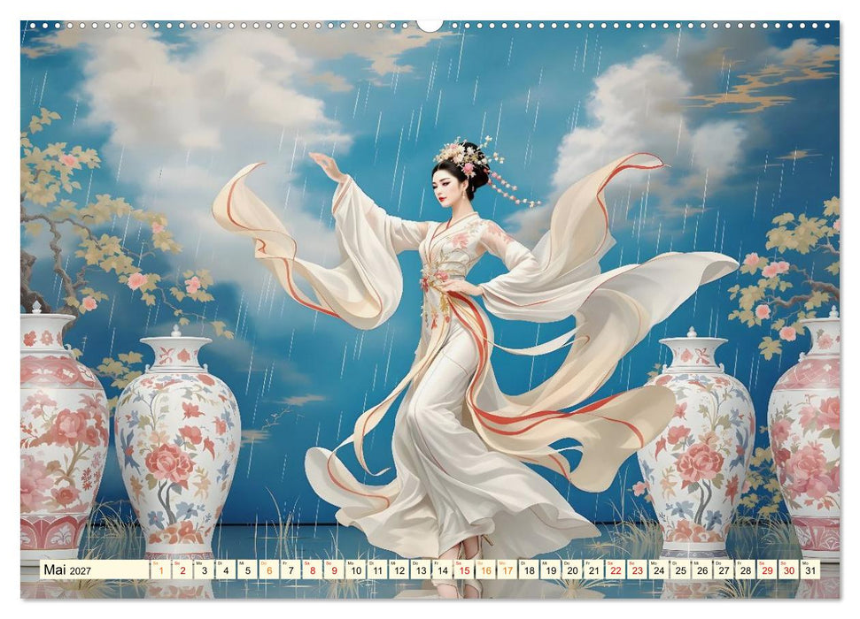 Rhythmus der chinesischen Anmut (CALVENDO Premium Wandkalender 2027)