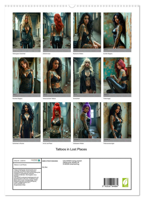 Tattoos in Lost Places (CALVENDO Premium Wandkalender 2027)