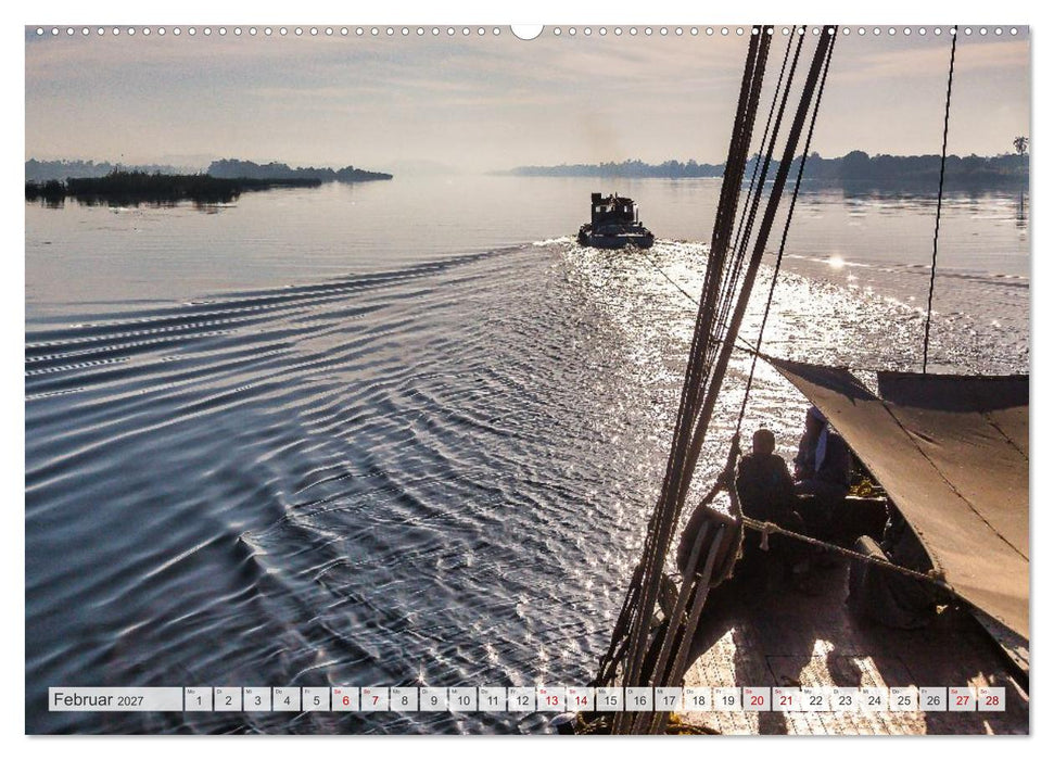 Stilvolles Segeln auf dem Nil mit einer Dahabeya (CALVENDO Wandkalender 2027)