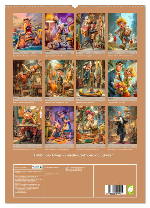 Helden des Alltags - Zwischen Gelingen und Scheitern (CALVENDO Premium Wandkalender 2027)