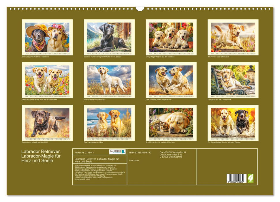 Labrador Retriever. Labrador-Magie für Herz und Seele (CALVENDO Wandkalender 2027)
