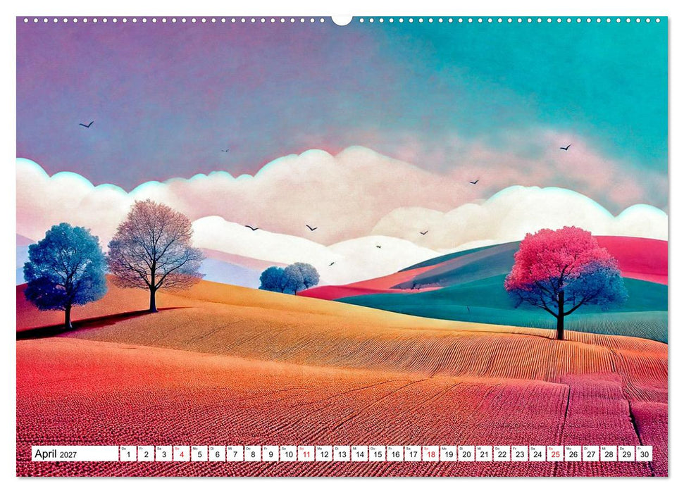 Der Lauf des Jahres dargestellt mit Naiver Kunst (CALVENDO Premium Wandkalender 2027)