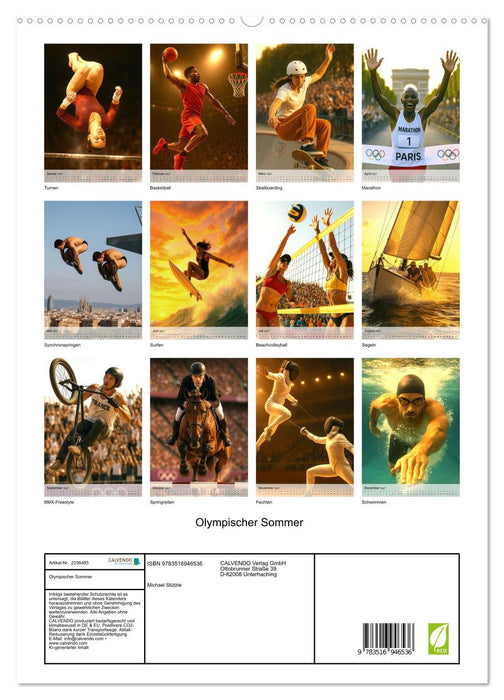Olympischer Sommer (CALVENDO Premium Wandkalender 2027)