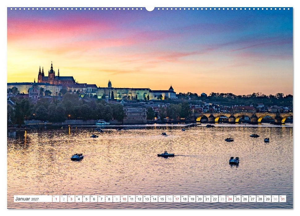Tschechische Republik - Prag (CALVENDO Premium Wandkalender 2027)
