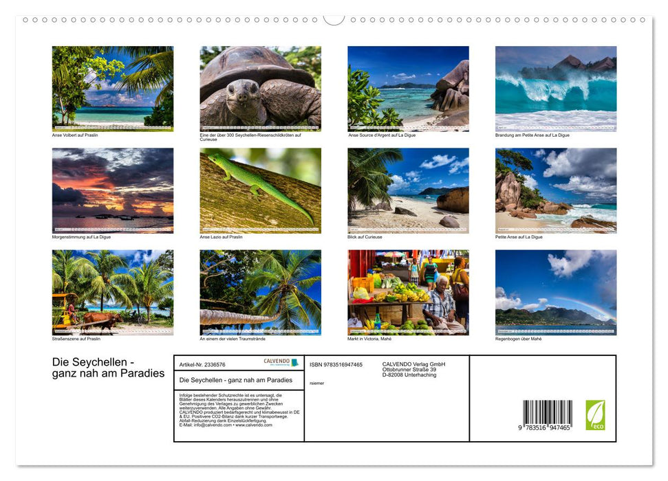 Die Seychellen - ganz nah am Paradies (CALVENDO Premium Wandkalender 2027)