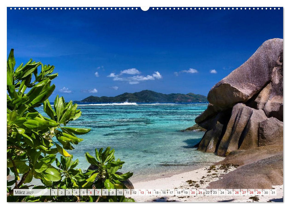 Die Seychellen - ganz nah am Paradies (CALVENDO Premium Wandkalender 2027)