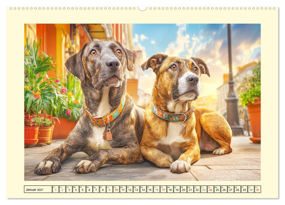 Mischlingshunde. Geliebt, schön und bunter als jeder Stammbaum (CALVENDO Wandkalender 2027)