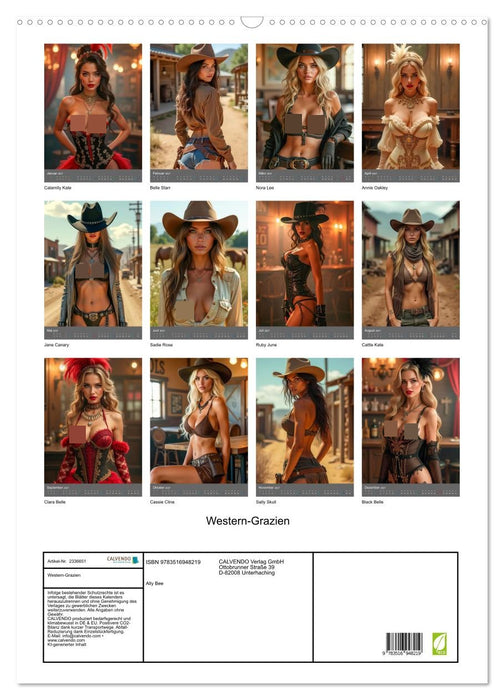 Western-Grazien (CALVENDO Wandkalender 2027)