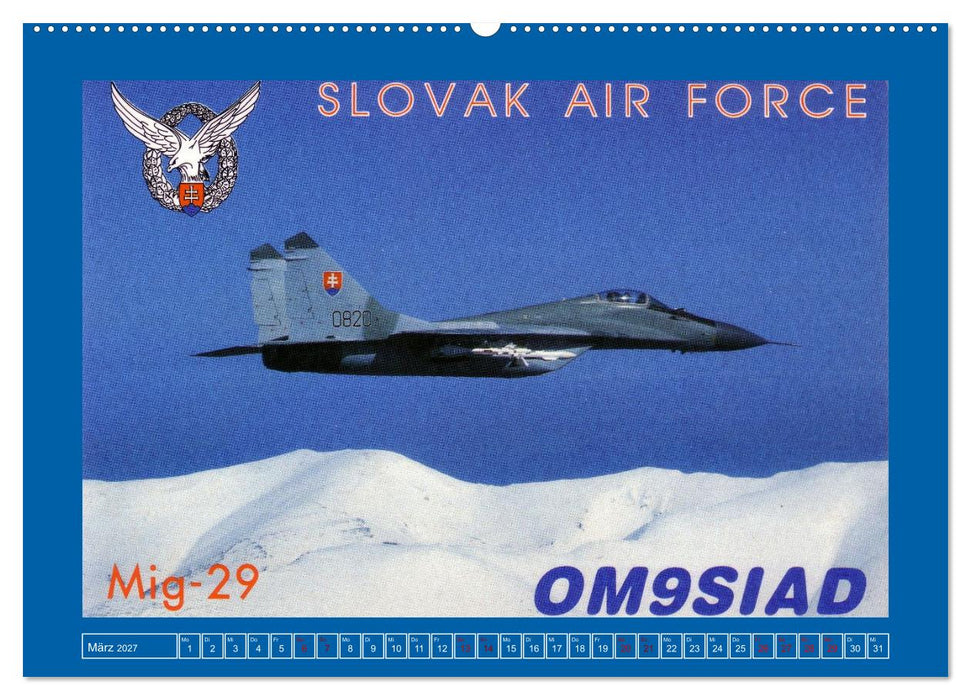 Über den Wolken - Flugzeuge des 20. Jahrhunderts auf Amateurfunkkarten (CALVENDO Premium Wandkalender 2027)