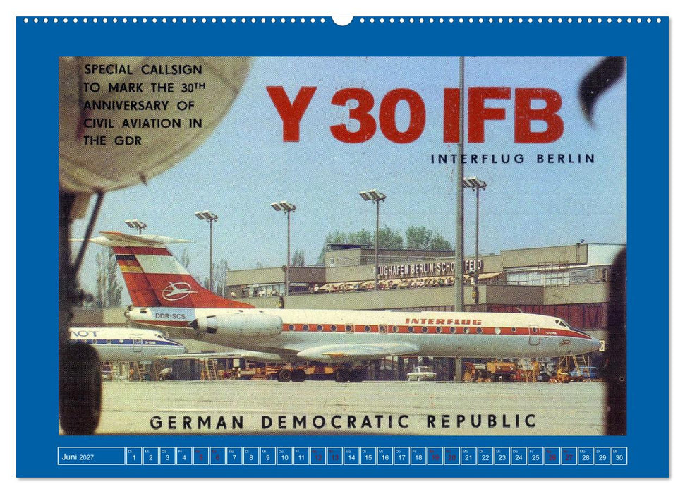 Über den Wolken - Flugzeuge des 20. Jahrhunderts auf Amateurfunkkarten (CALVENDO Premium Wandkalender 2027)