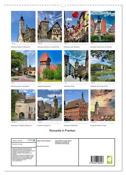 Romantik in Franken (CALVENDO Premium Wandkalender 2027)