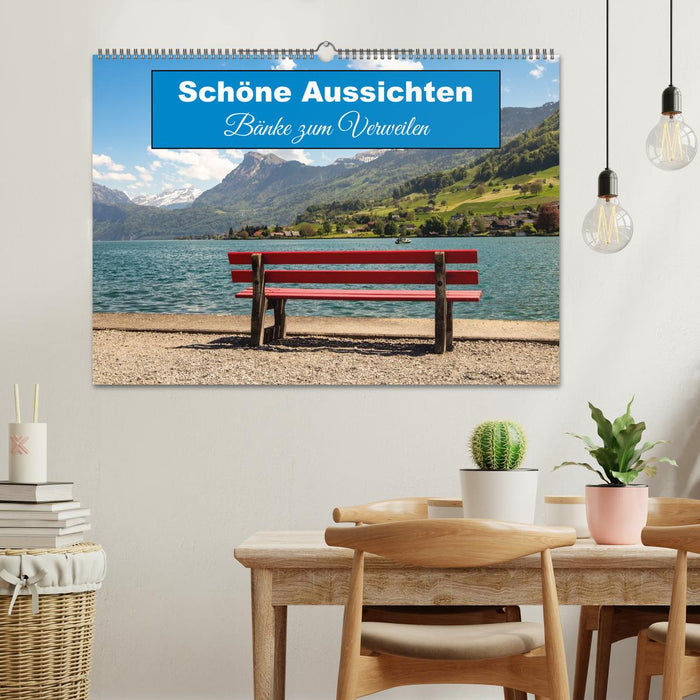 Schöne Aussichten Bänke zum Verweilen (CALVENDO Wandkalender 2027)