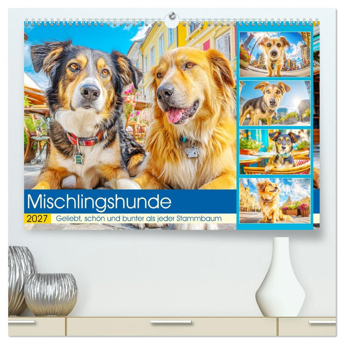Mischlingshunde. Geliebt, schön und bunter als jeder Stammbaum (CALVENDO Premium Wandkalender 2027)