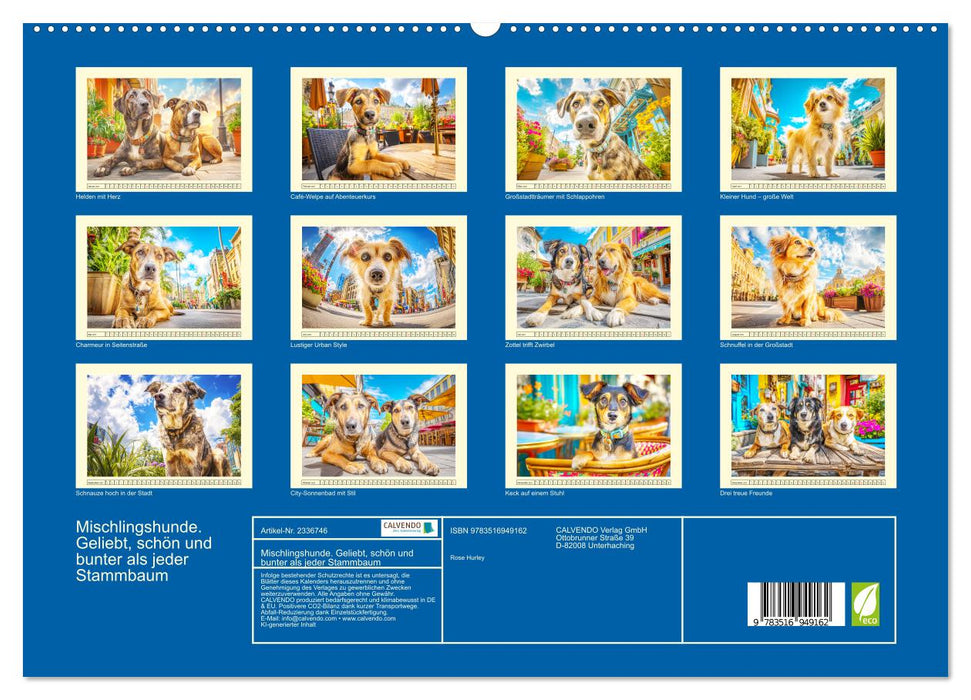 Mischlingshunde. Geliebt, schön und bunter als jeder Stammbaum (CALVENDO Premium Wandkalender 2027)