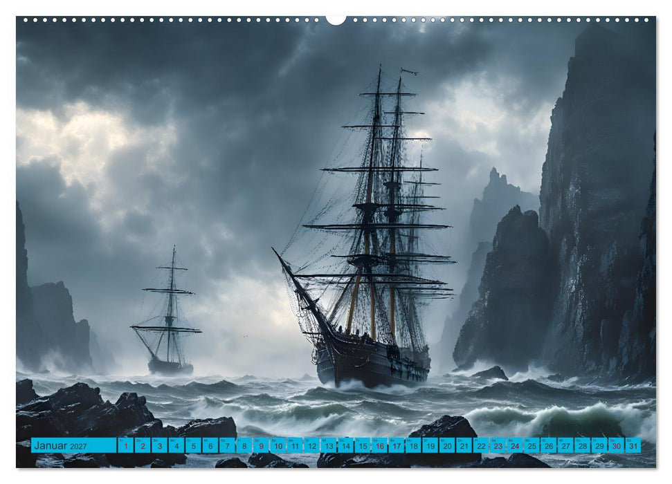 Erinnerungen an das Meer. Die Schifffahrt von einst (CALVENDO Wandkalender 2027)