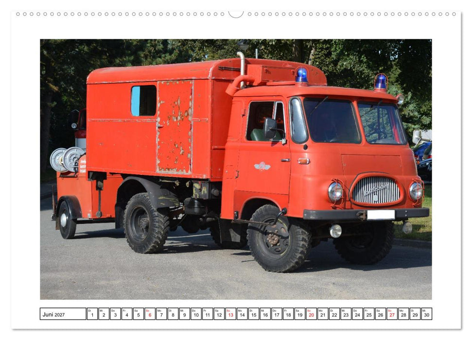 Einsatzfahrzeuge der DDR (CALVENDO Wandkalender 2027)