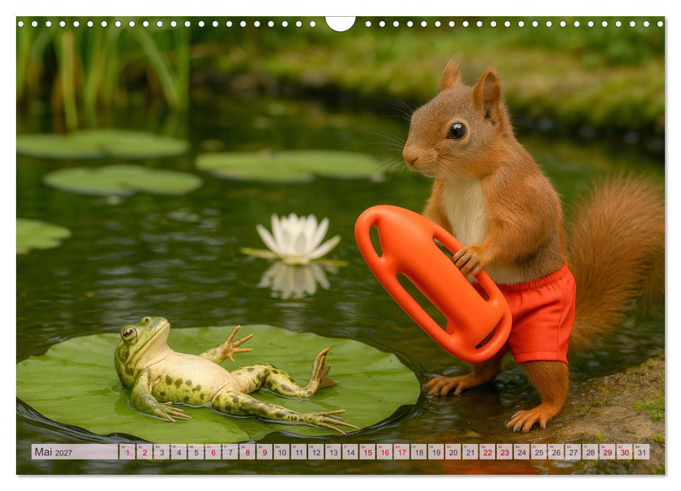 Die geheime Welt der Eichhörnchen (CALVENDO Wandkalender 2027)