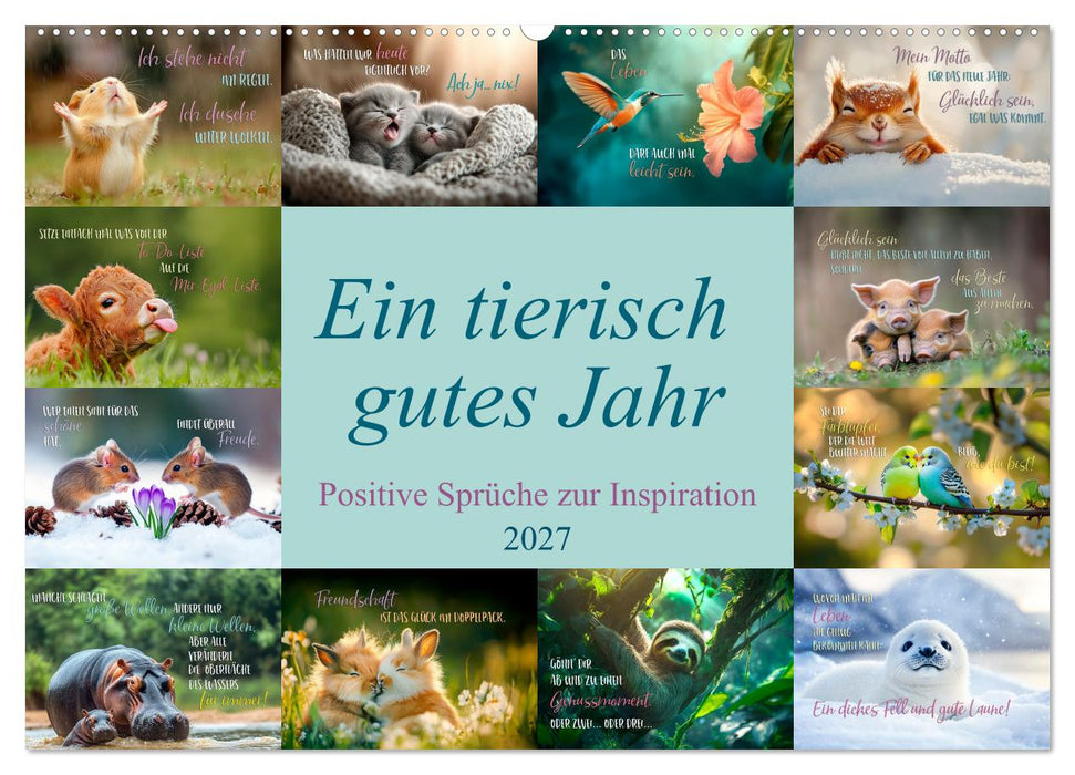 Ein tierisch gutes Jahr (CALVENDO Wandkalender 2027)
