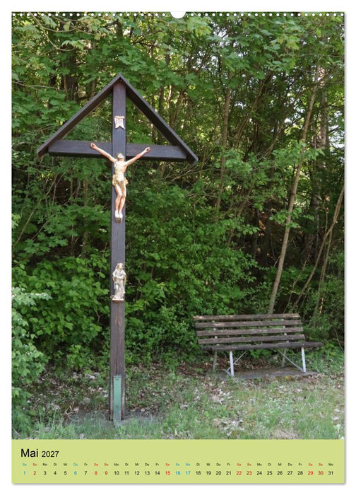 Wegkreuze - christliche Symbole am Wegesrand (CALVENDO Wandkalender 2027)